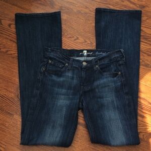 7 For All Mankind Women's Boot Cut Jeans - Dark Blue